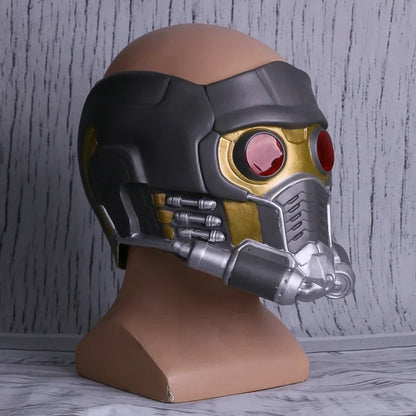 Star Lord LED Helmet Latex Mask — Cosplay Peter Quill Superhero Prop for Infinity War, Halloween & Party