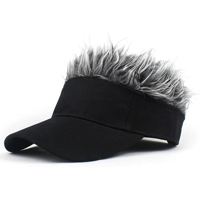 Spiked Wig Hat - Unisex Funny Hair Baseball Cap for Outdoor Sun Protection, Hip-Hop & Dance