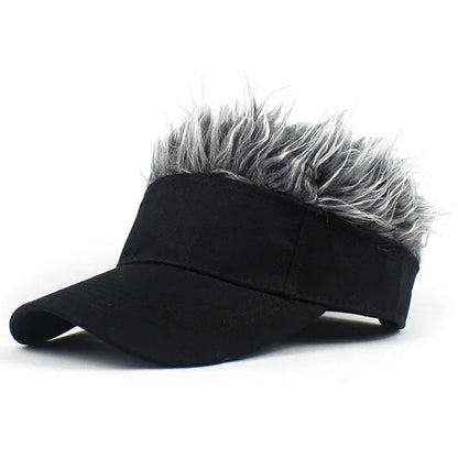 Spiked Wig Hat - Unisex Funny Hair Baseball Cap for Outdoor Sun Protection, Hip-Hop & Dance
