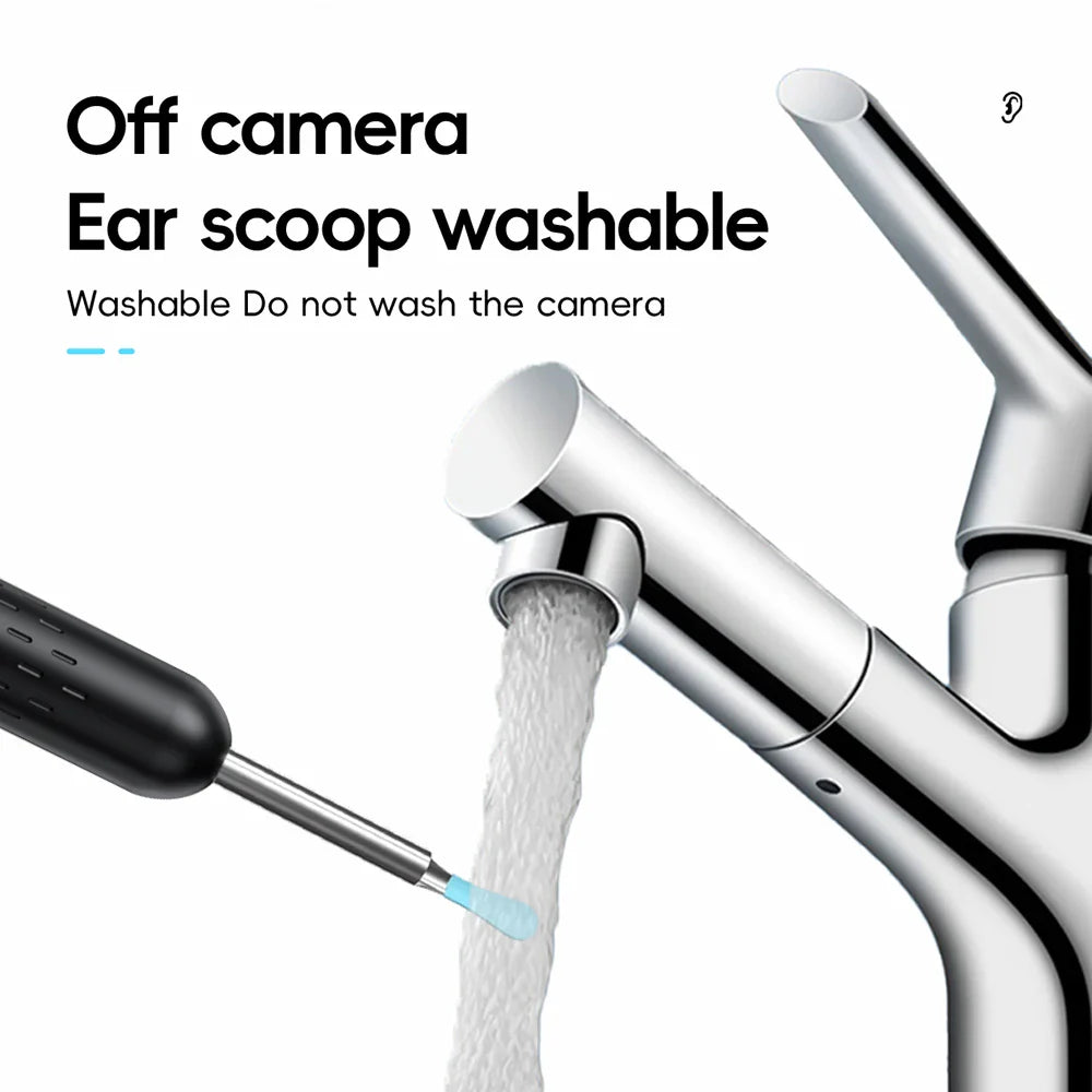 Smart Visual Ear Cleaner Set with 1080P Camera – WiFi Ear Wax Removal Tool with HD LED Lights & Earpick Endoscope