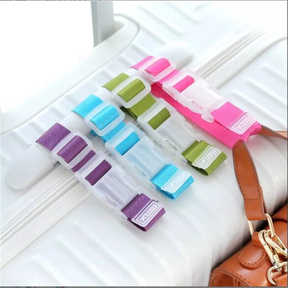 Adjustable Nylon Luggage Straps: Hanging Buckle Suitcase Bag Belt Lock Hooks - Travel Accessories for Secure Packing