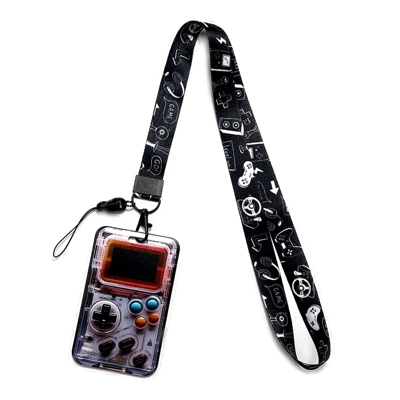 Vintage Tape ID Card Holder with Hanging Rope – Mobile Phone & Chest Card Lanyard