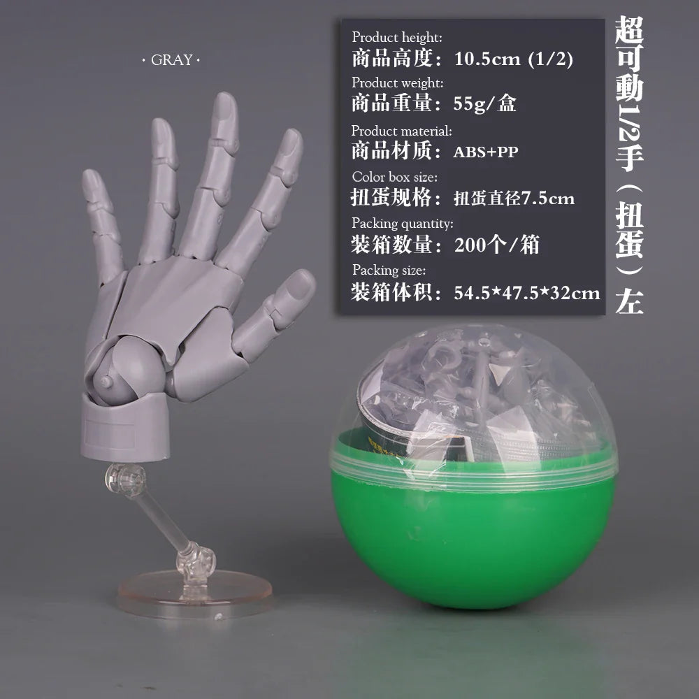 1/2 Palm Mini Articulated Action Figure – Movable Joint Anime Character Model for Artist Reference