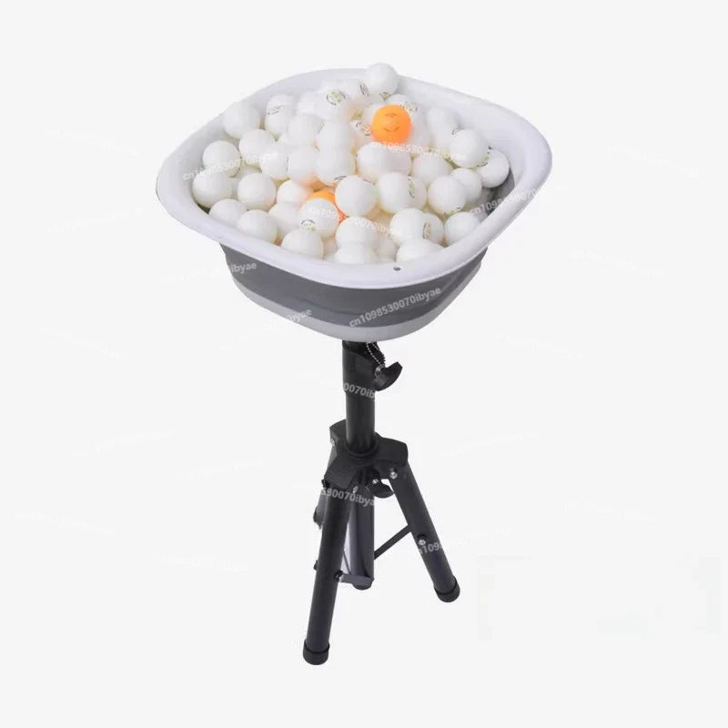 Portable Table Tennis Ball Collector – Multi-Ball Serving Basin with Mobile Storage Box for Arena Training and Practice Use