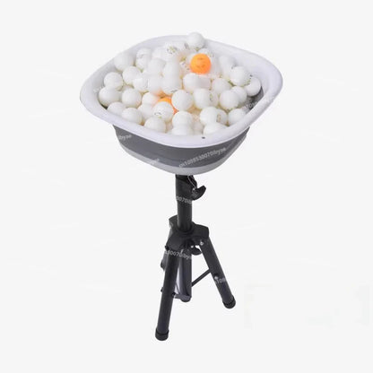 Portable Table Tennis Ball Collector – Multi-Ball Serving Basin with Mobile Storage Box for Arena Training and Practice Use