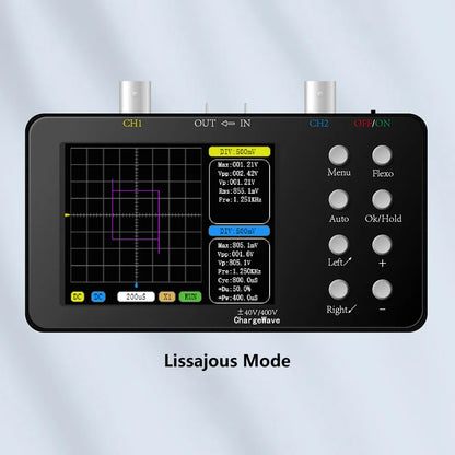 SCO2 Dual Channel Digital Oscilloscope – 50MHz PWM, 10MHz Sampling Rate, 2.5KSa/s for Electronic Repair