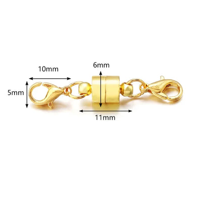 Magnetic Jewelry Clasps - Copper Double Lobster Clasp Connectors for DIY Bracelets & Jewelry Making
