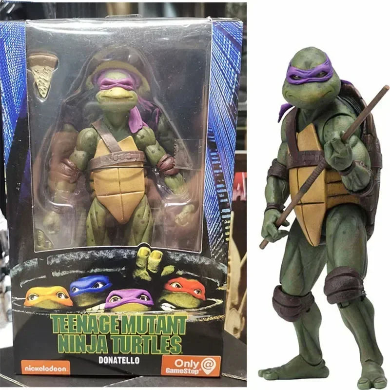 Ninja Turtle NECA 1990 Film Version Anime Figure – Limited Edition PVC Action Model Statue, Birthday Gift Ornament