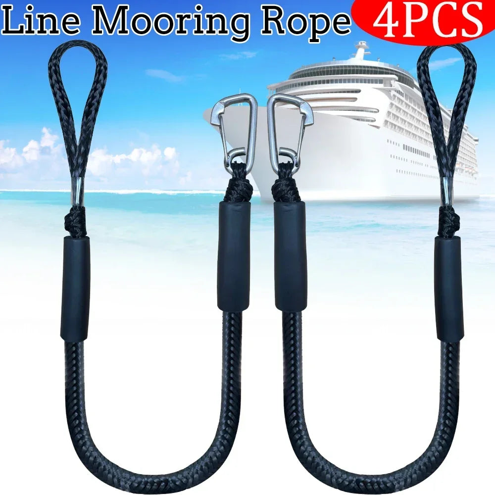 2/1PCS Dock Lines Elastic Marine Rope – Bungee Cords Shock Ties for Kayak & Boat Accessories