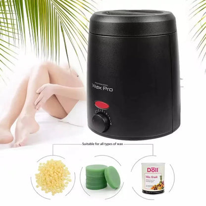 Premium Electric Wax Heater: Fast Hair Removal Waxing Machine with Paraffin Pot Warmer - Effortless Wax-Melt Epilator for Quick Results