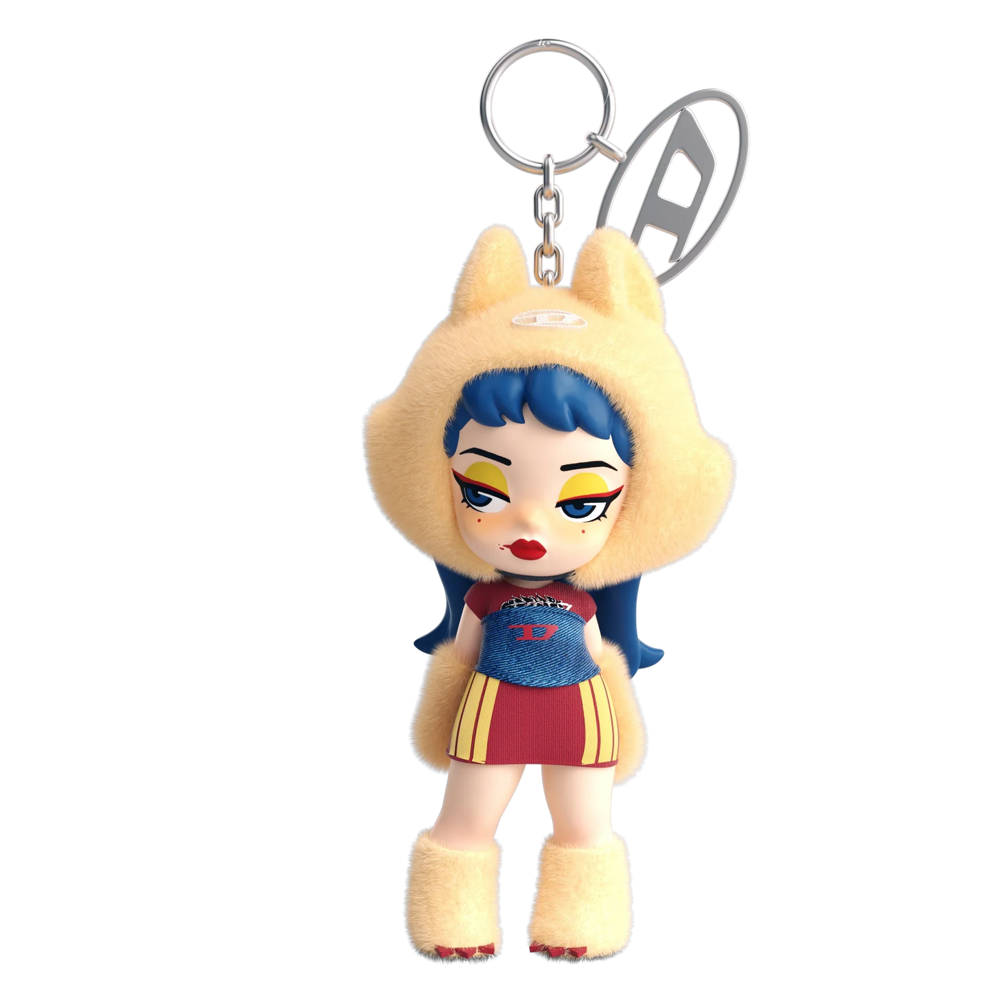 DIESEL x Dolores Limited Edition Plush Pendant – Hanging Bag Accessory Toy
