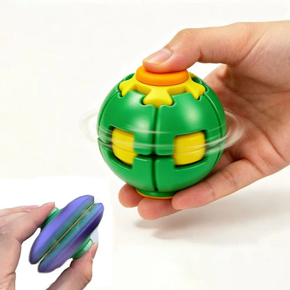 3D Printed Fidget Spinner Ball - Press-to-Spin Sensory Stress Relief Toy