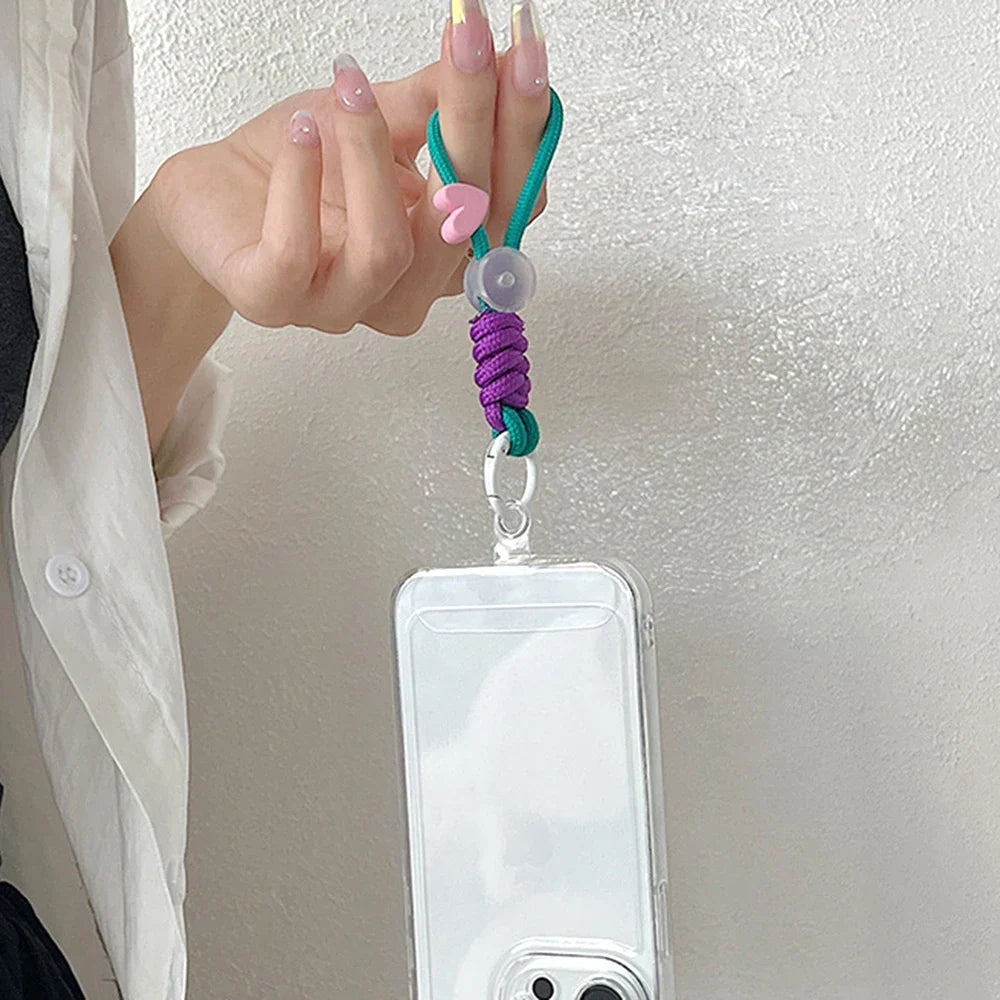 Fashion Braided Keyring Lanyard – Creative Anti-Lost Rope Strap for Keys, Phone Case & DIY Accessories