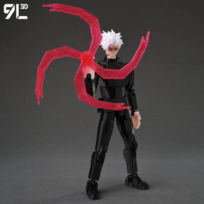 9L3D Printed Anime Action Figures — Jujutsu Kaisen Sukuna, Yuji, Yuta, Satoru Gojo Movable Mannequin Toys
