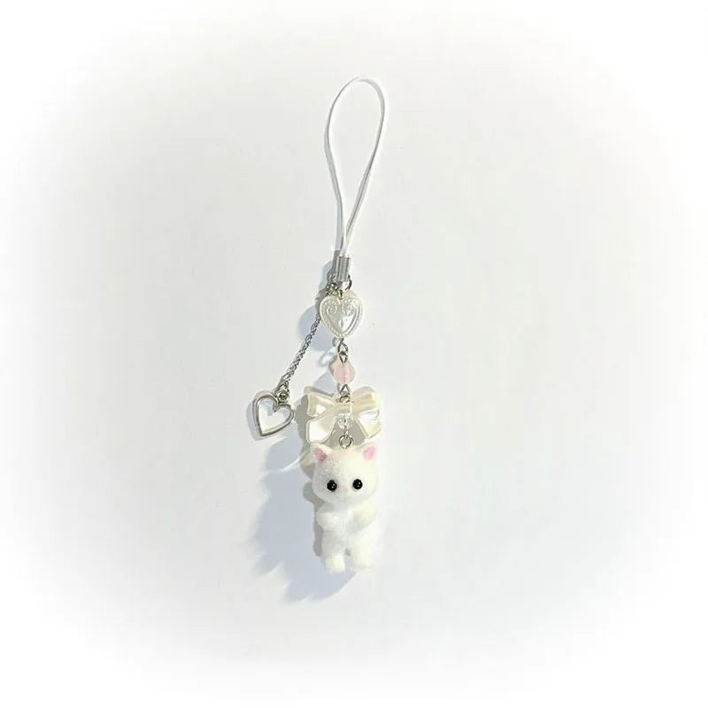 Furry Kitten Keychain — Handmade Y2K Fashion Accessory for Women