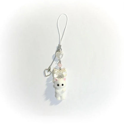Furry Kitten Keychain — Handmade Y2K Fashion Accessory for Women