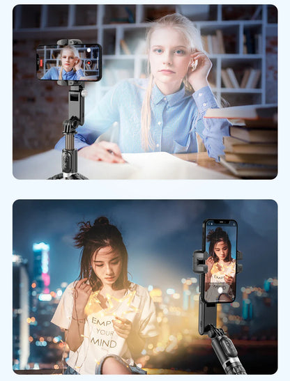 360° Rotation Gimbal Stabilizer & Selfie Stick – Tripod for iPhone & Smartphone Live Photography