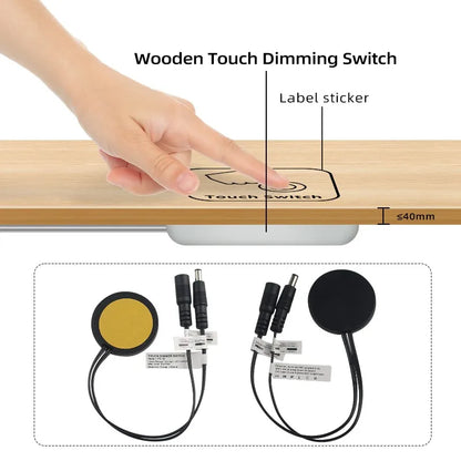 DC 12V/24V Touch Sensor Switch – 5A 60W Penetrable Smart Touch Switch for Cabinet & LED Lighting