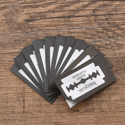 100PCS Double Edge Razor Blades – Stainless Steel Shaving Blades for Men, Manual Razor Blade Shaving Tool