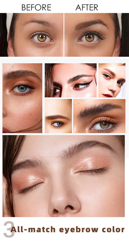 15-Minute Fast Henna Eyelash & Eyebrow Dye Tint Kit – Professional Easy Dye Gel in Brown & Black for Perfect Eyebrows