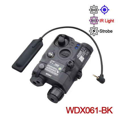 PEQ-15 Tactical SureFire M600C/M300A Flashlight — AR15 Airsoft Dual Control Switch with Red/Green/Blue Laser, Hunting Accessory