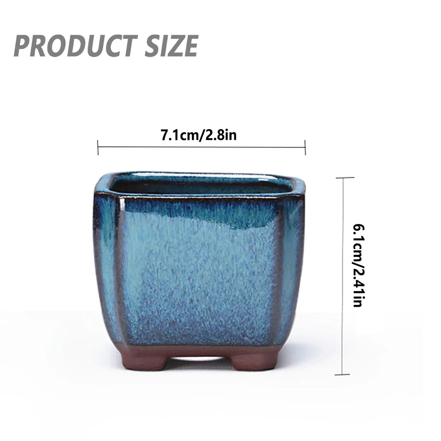 Ceramic Succulent Flower Pot - Ventilated Planter for Indoor & Outdoor Plants