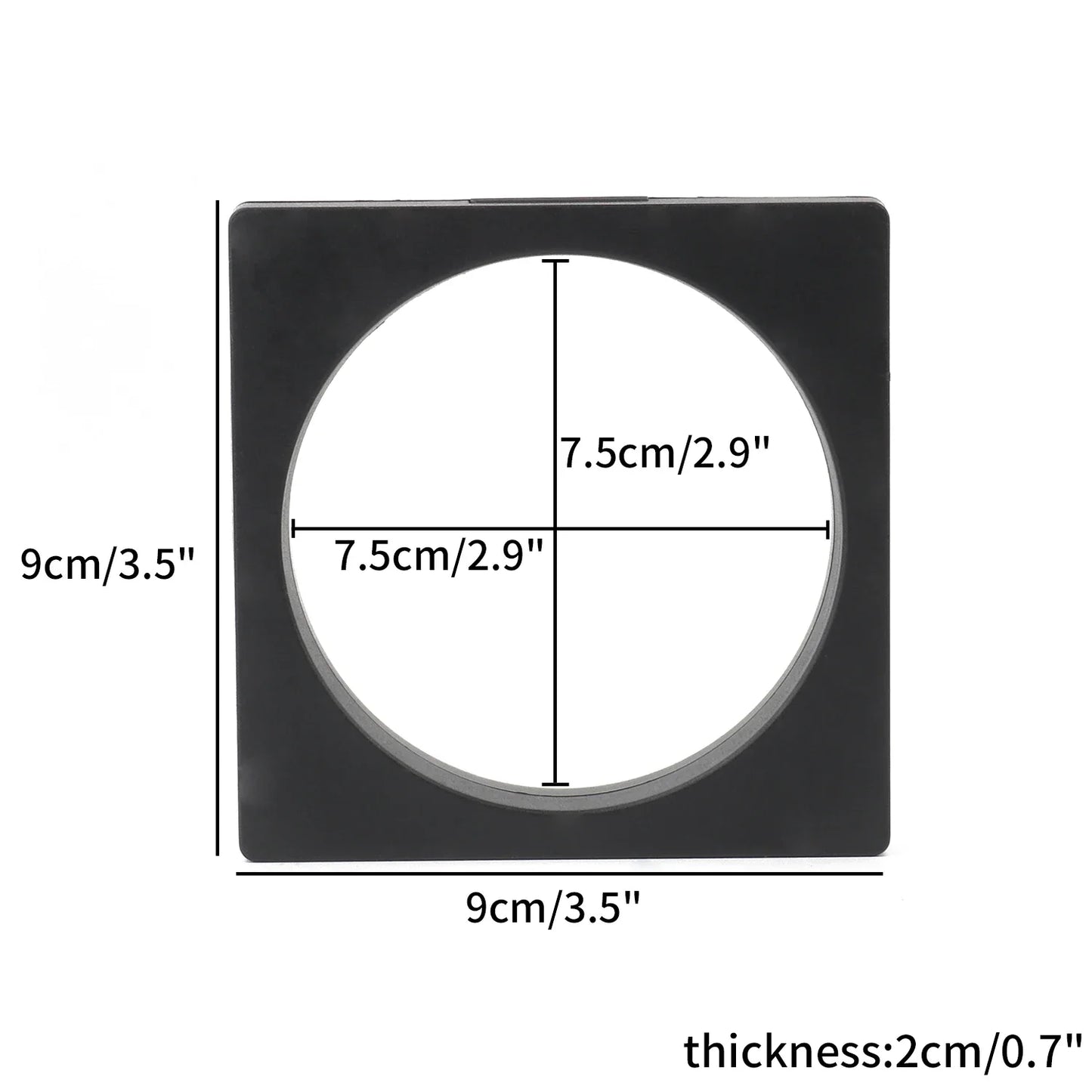 Black 3D Floating Display Case – Free-Standing Jewelry Storage for Rings, Earrings, Necklaces