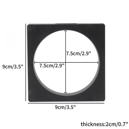 Black 3D Floating Display Case – Free-Standing Jewelry Storage for Rings, Earrings, Necklaces