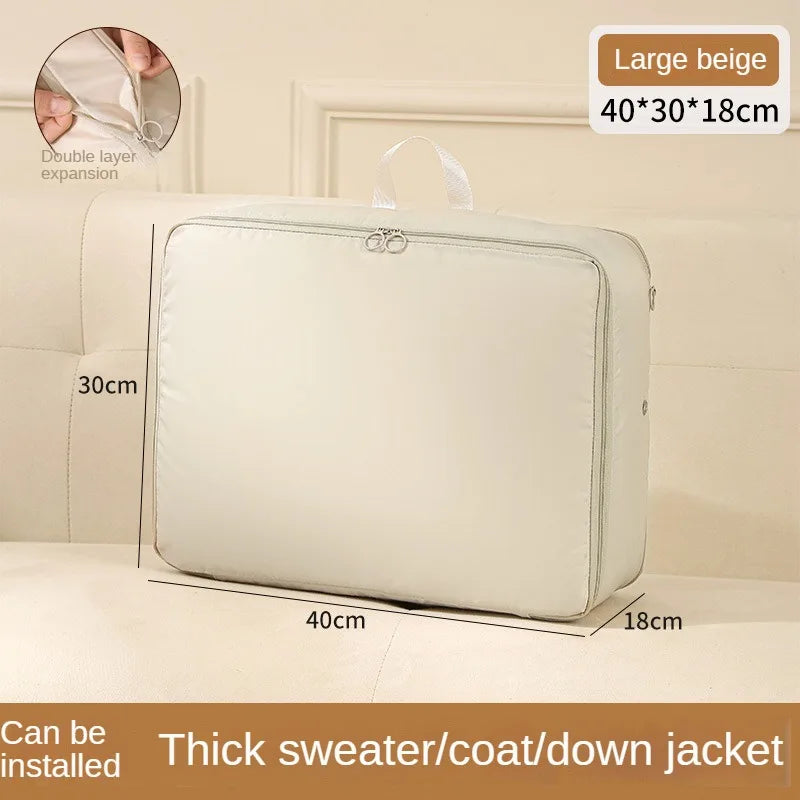 4PCS Compression Packing Bags Set – Foldable Large Capacity Organizer for Clothes, Down Jackets & Cotton Quilts