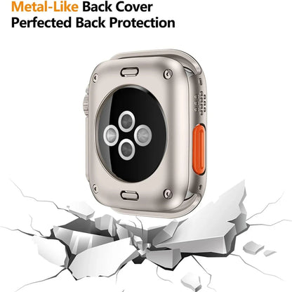 Hard PC Front & Back Screen Protector Case for Apple Watch Series 4-9 & SE/Ultra – 40mm-45mm iWatch Cover