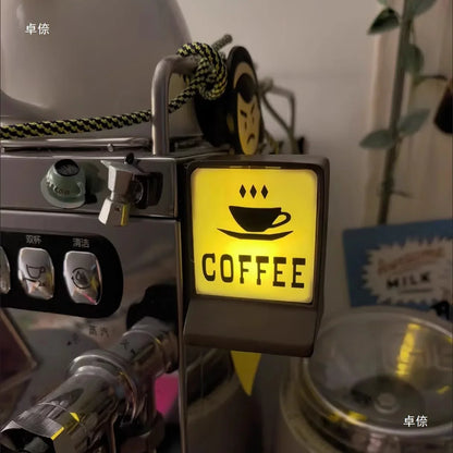 Magnetic Fridge Stickers – Coffee Shop 711 Luminous Light Box, Creative Convenience Store Decor & Home Ornament