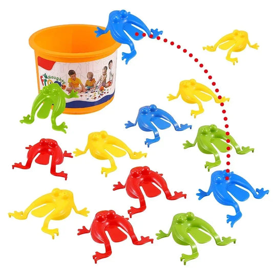 Jumping Frog Toy — 1-20pcs Parent-Child Bounce Frogs for Kids — Stress Relief & Birthday Party Gift