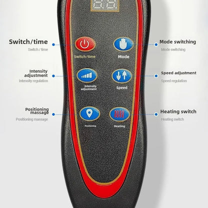 Multifunctional Electric Lumbar Traction Massage Mattress Cushion – Full Body Vibrations for Shoulder, Neck, Waist, and Back with Removable Cover