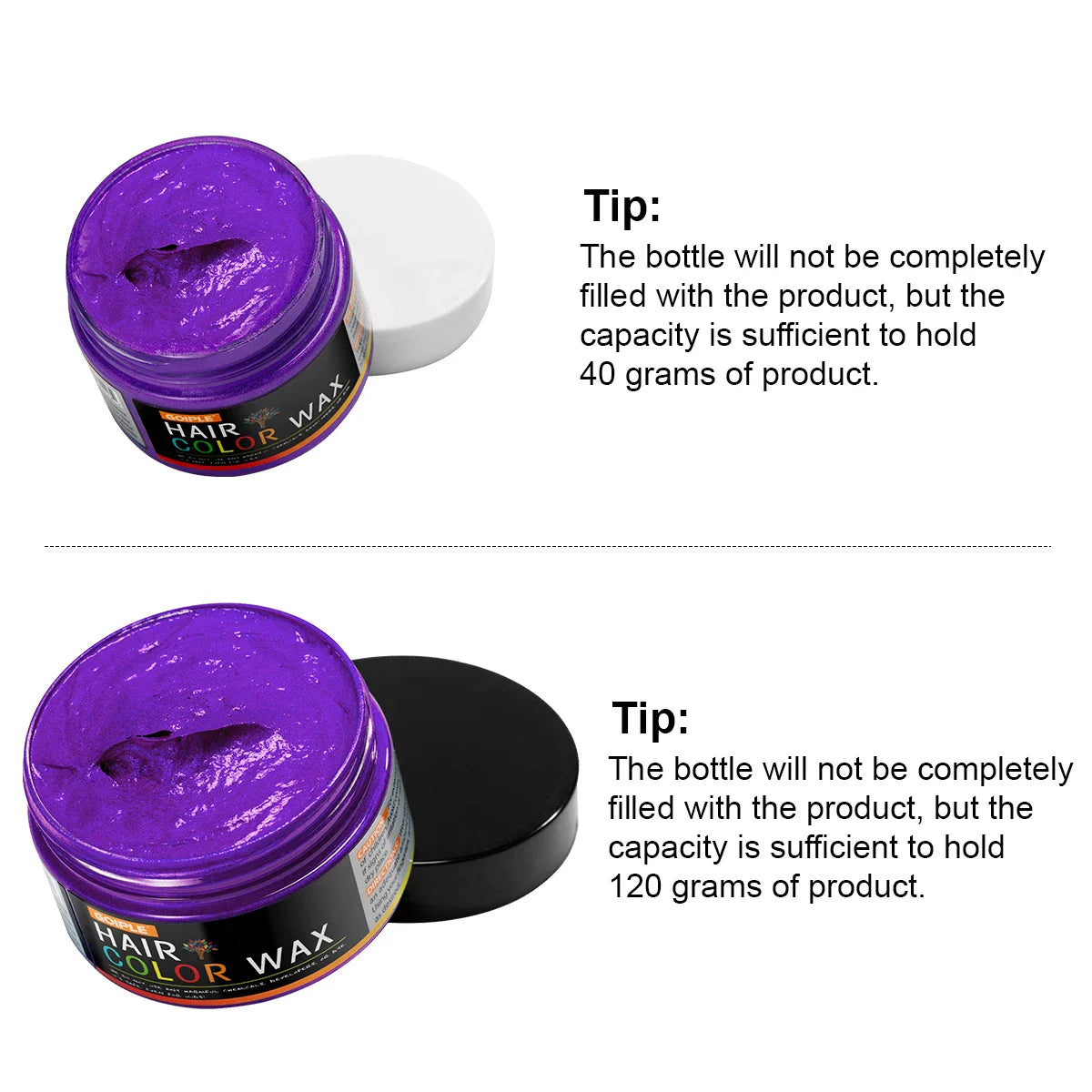 Halloween Hair Color Wax – Easy Wash DIY Temporary Hair, Eyebrow & Beard Dye Cream