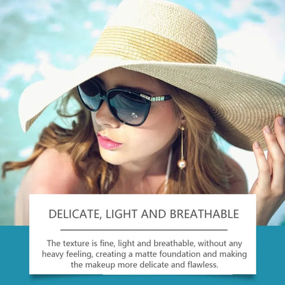 SPF50 Sunscreen Loose Powder – Full Coverage, Waterproof, Oil-Control Matte Setting Powder with Pore Blurring Sunblock