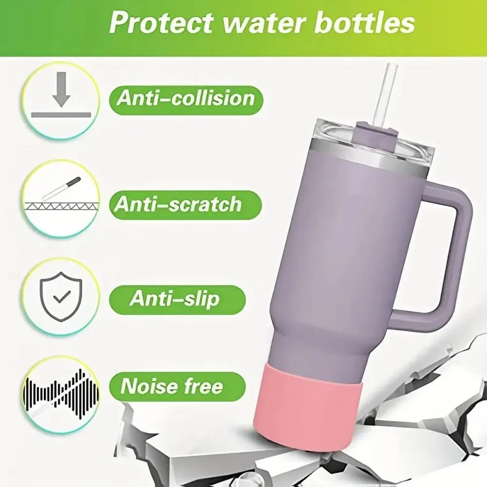 Silicone Cover for Stanley Quencher Adventure & IceFlow Tumblers – Protective Sleeve for 40oz, 30oz, 20oz Bottles with Handle