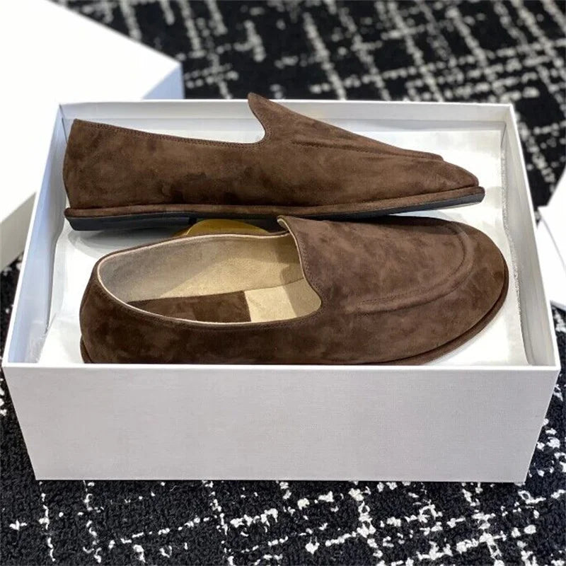Lefu Soft Leather Shoes — Classic Fitted Silhouette with Circular Scalp Leather Lining