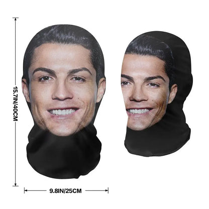 3D Balaclava Mask Hat - Seamless Kanye Face Mask for Pranks, Celebrity Hip Hop Hood Headgear