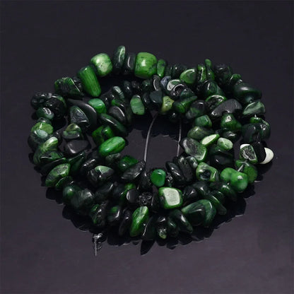 16 Inch Natural Stone Chip Beads - 5-8mm Irregular Crystal Agate Gravel Beads for DIY Bracelets & Jewelry Making