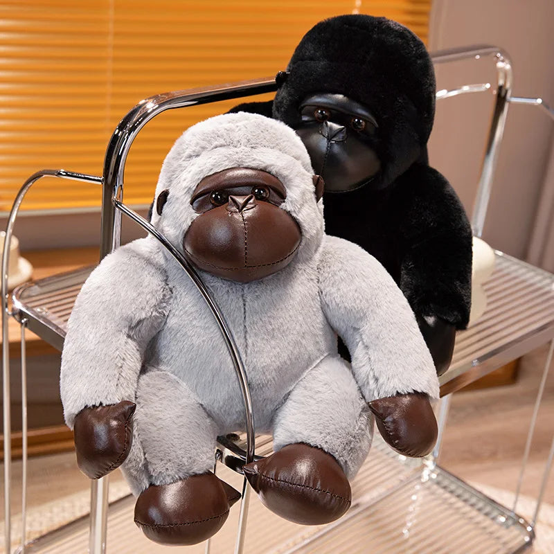 35/50/65cm Big Black Gorilla Plush Toy – Cute Stuffed King Kong Monkey for Birthday Gifts