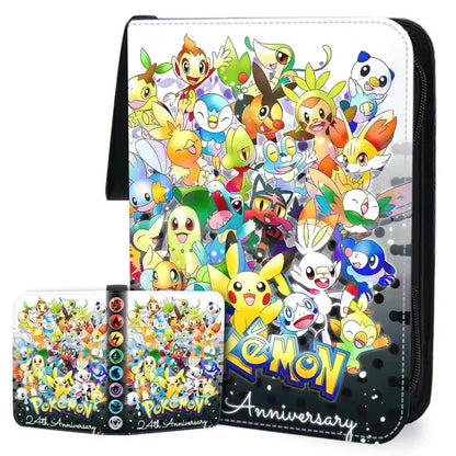 2025 Pokémon Card Album – 400pcs & 900pcs PU Zipper Collection Book for Cards, Photo Storage, Kids’ Toys & Gifts