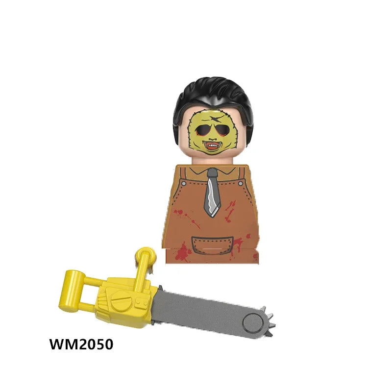 Horror Movie Action Figure Building Blocks – M3gan, Nun & Ash Terrifier Halloween Toy Gift