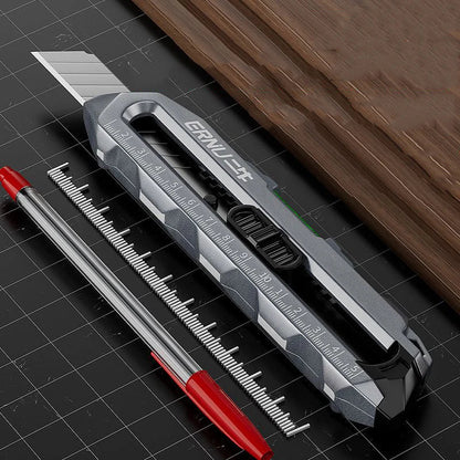 Industrial-Grade Aluminum Alloy Multifunctional Art Knife: Thickened Wallpaper Cutter & Electrical Box Cutter for Home and School Use