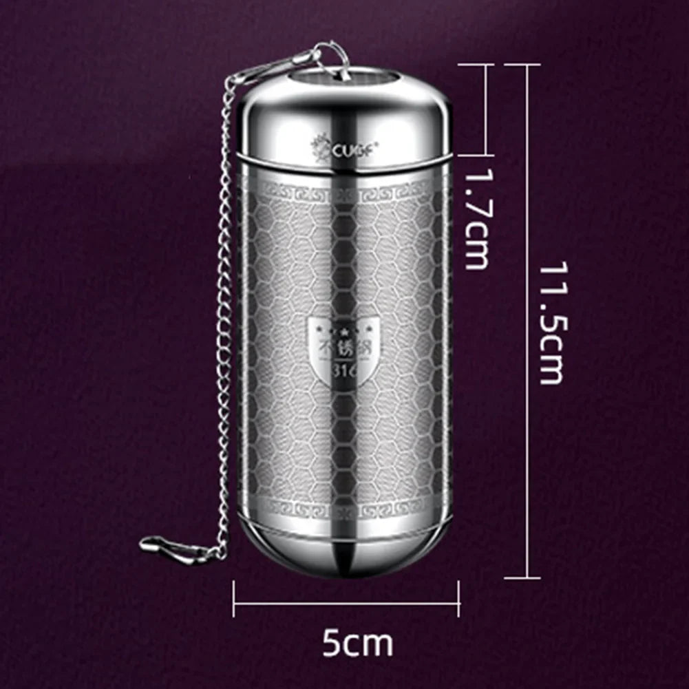 Stainless Steel Tea Infuser & Spice Strainer - Locking Mesh Ball Filter for Tea & Seasoning