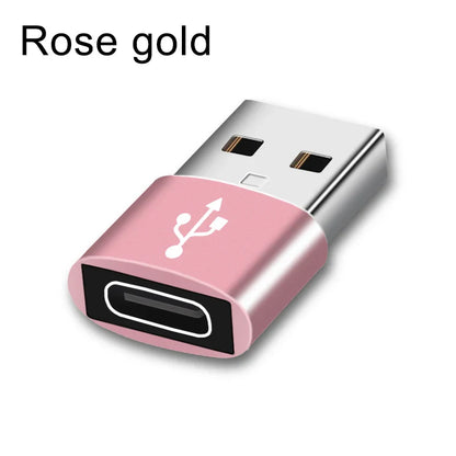 USB-C to USB 2.0 Adapter – Type-C Male to Female Converter for Phones, PCs & Laptops