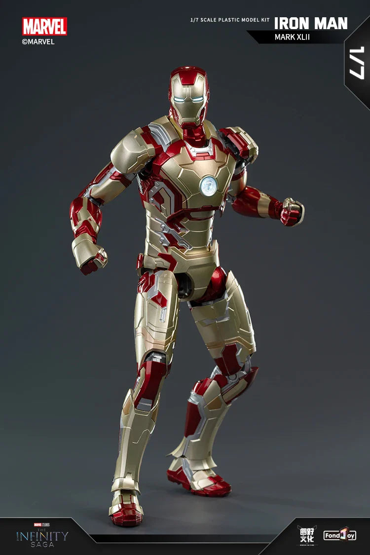 1:7 Original FondJoy Iron Man Action Figures – MK42, MK43, MK5, MK6, MK7 DIY Model, Tony Stark Legend Collection Toy for Kids Gift
