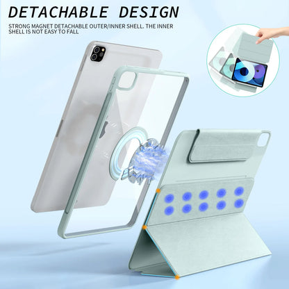ZOYU Magnetic Case for iPad - Fits Air 4/5 10.9", Pro 11/12.9", Mini 6, 10.2" 7th-9th Gen - 360° Rotatable Detachable Back Case