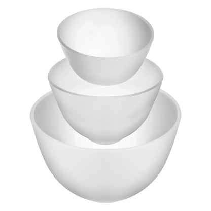 3PCS Silicone Facial Mask Bowls – Mixing & Stirring Beauty Tools for Spa and Home