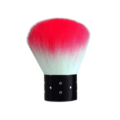 Professional Mushroom Nail Brush - Round Gel Dust Cleaning Brush for Manicure & Makeup