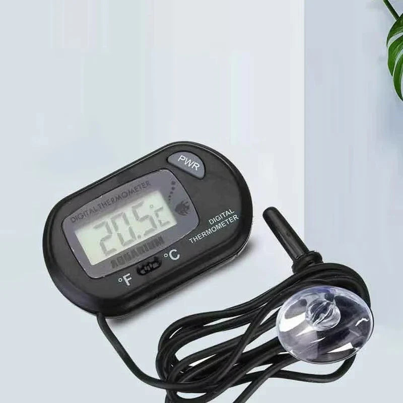 Waterproof Digital Aquarium Thermometer – Suction Cup Temperature Gauge for Fish Tanks & Reptiles